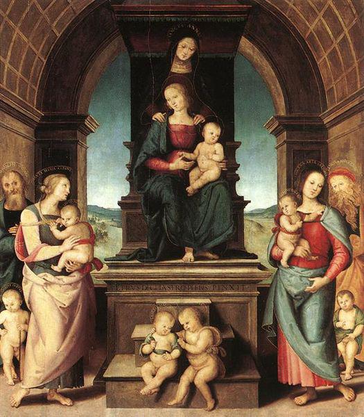 Pietro Perugino The Family of the Madonna Germany oil painting art